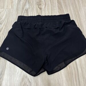 Athleta Mesh Racer Run Shorts Black XS Women's Activewear Running
